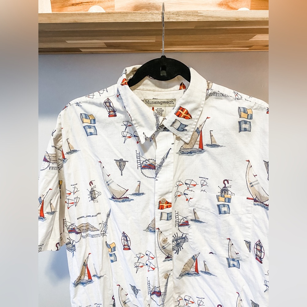 Nautical Button Down Shirt - Picture 3 of 5